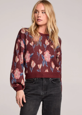 Saltwater Luxe Ronnie Knit Sweater in Sangria