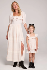 Saltwater Luxe Kids Norah Mini Dress in Ivory