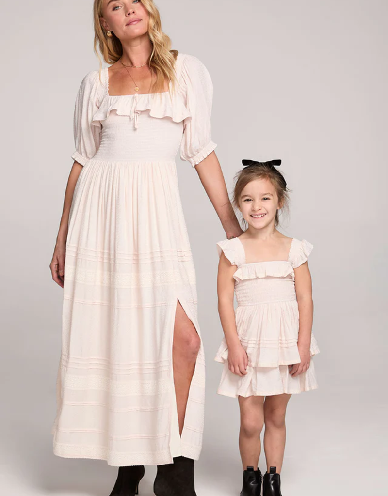 Saltwater Luxe Kids Norah Mini Dress in Ivory