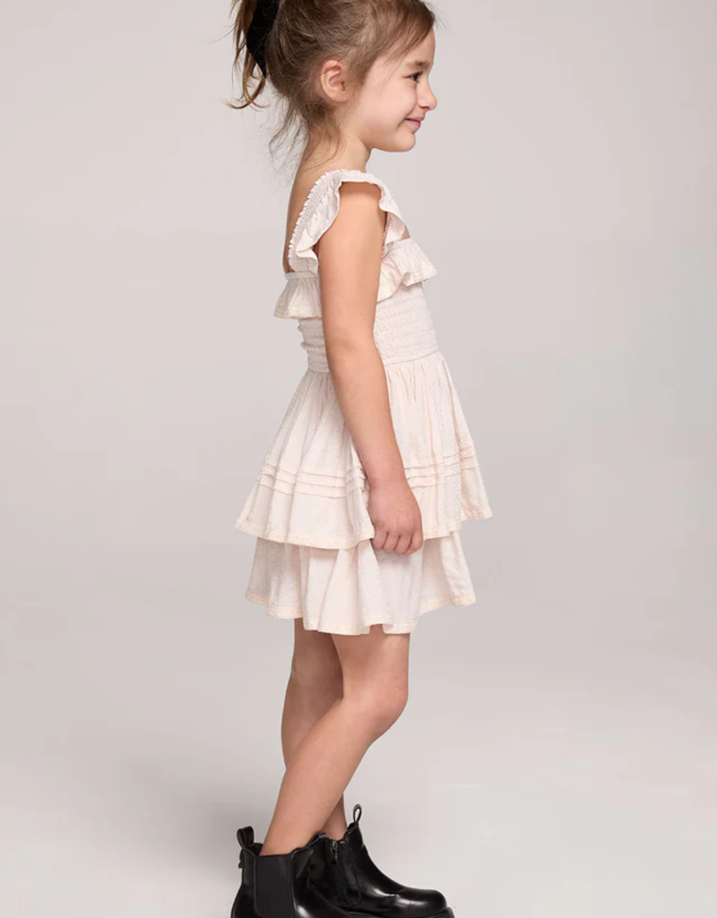 Saltwater Luxe Kids Norah Mini Dress in Ivory
