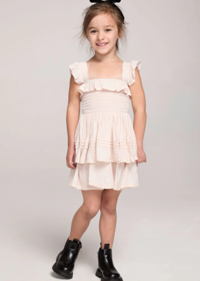 Saltwater Luxe Kids Norah Mini Dress in Ivory