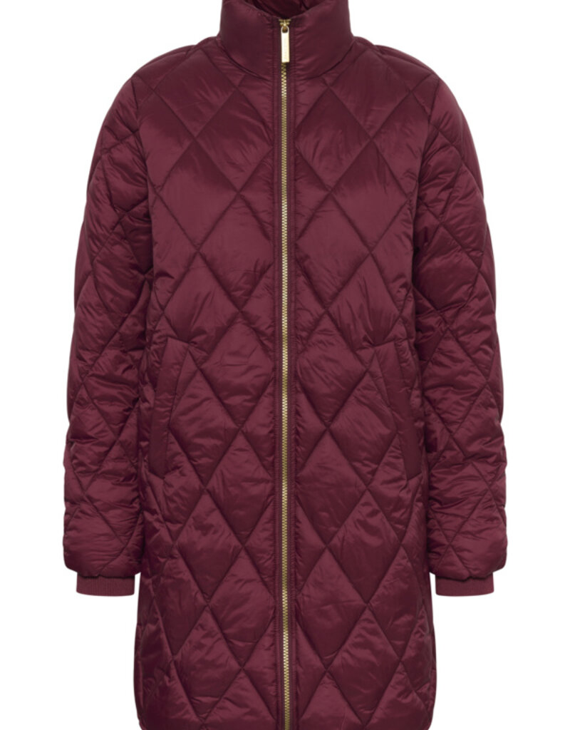 Part Two Olilas Quilted Jacket in Tawny Port