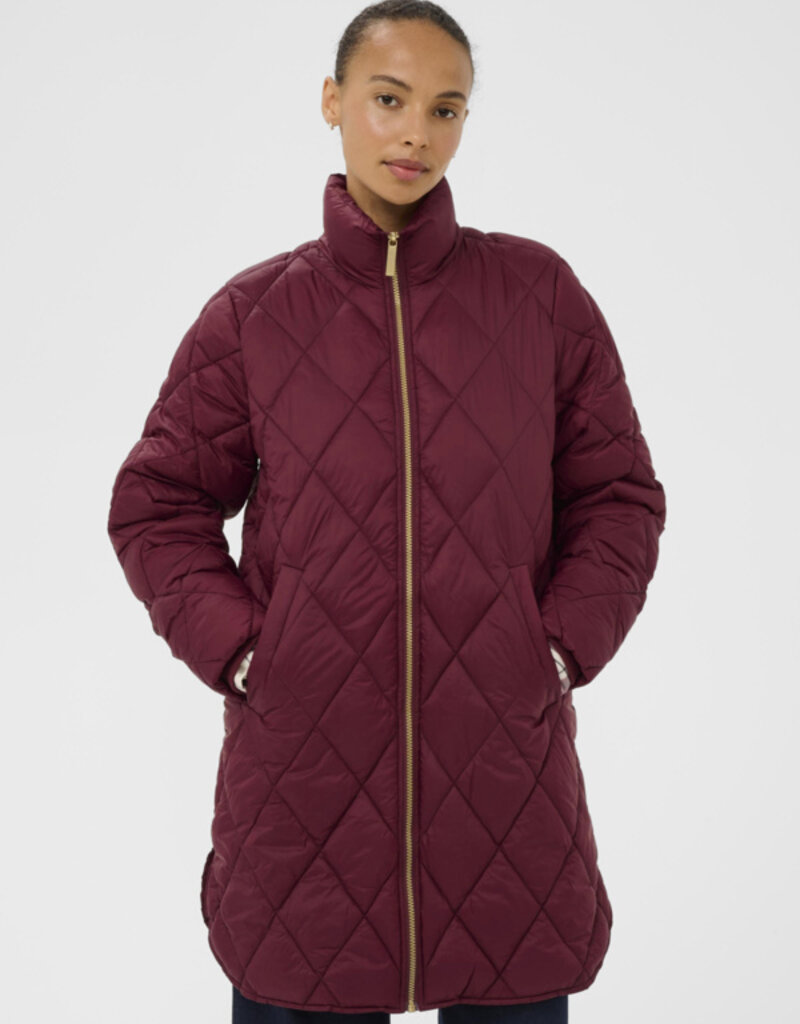 Part Two Olilas Quilted Jacket in Tawny Port