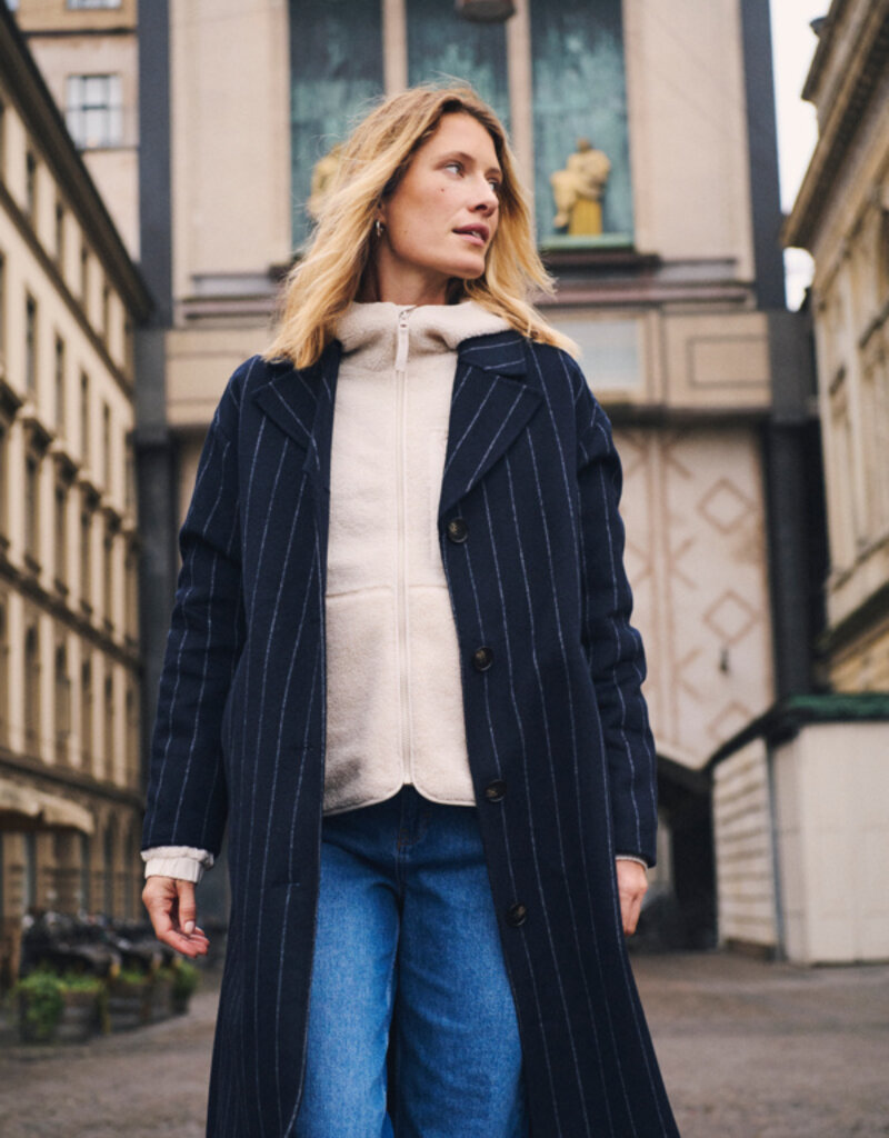 Part Two Saseline Hooded Fleece Jacket in Moonbeam