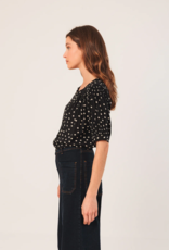 Indi and Cold Olandria Shirt in Black Polkadot
