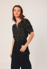 Indi and Cold Olandria Shirt in Black Polkadot