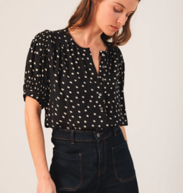 Indi and Cold Olandria Shirt in Black Polkadot