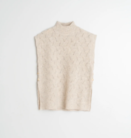 Indi and Cold Caspian Knit Vest in Cream
