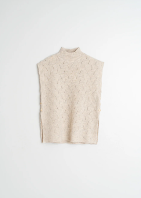 Indi and Cold Caspian Knit Vest in Cream