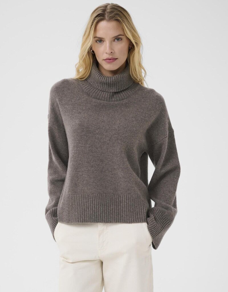 Part Two Corina Pullover Turtleneck in Falcon Melange