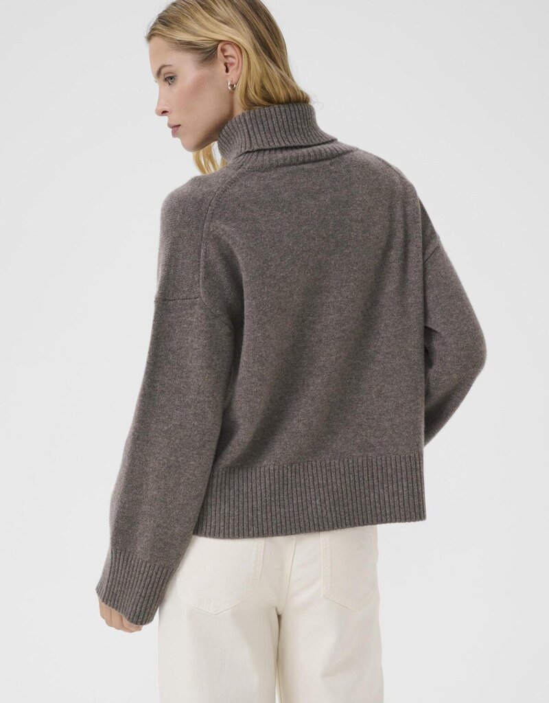 Part Two Corina Pullover Turtleneck in Falcon Melange