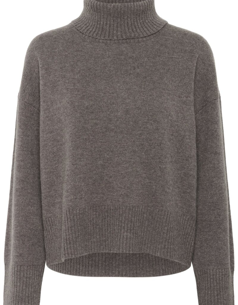 Part Two Corina Pullover Turtleneck in Falcon Melange