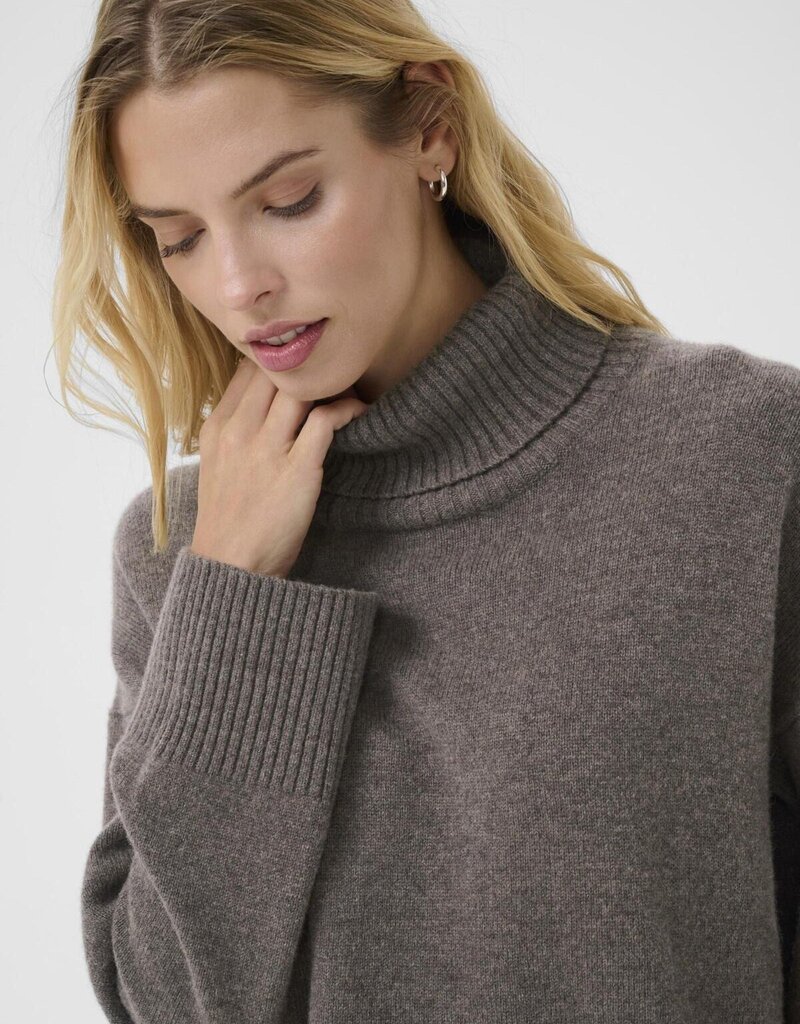 Part Two Corina Pullover Turtleneck in Falcon Melange