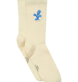 ICHI Floral Embroidered Socks