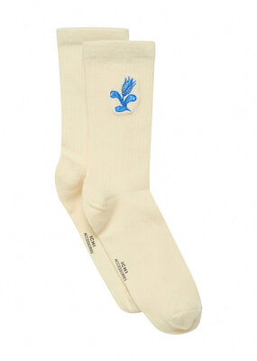 ICHI Floral Embroidered Socks