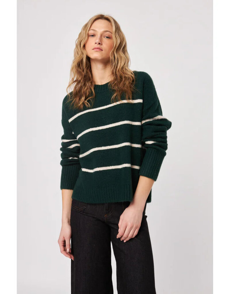 John and Jenn Roscoe Crew Neck Sweater in Spruce