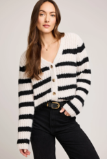 Gentle Fawn Melanie Cardigan in Black Stripe