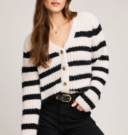 Gentle Fawn Melanie Cardigan in Black Stripe