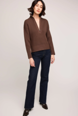 Gentle Fawn Hope Zip  Pullover in Java (Brown)