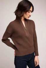 Gentle Fawn Hope Zip  Pullover in Java (Brown)