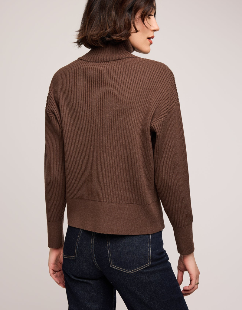 Gentle Fawn Hope Zip  Pullover in Java (Brown)