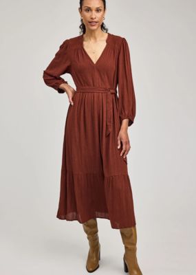 Gentle Fawn Monroe Midi Dress in Mahogany
