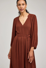 Gentle Fawn Monroe Midi Dress in Maghogany