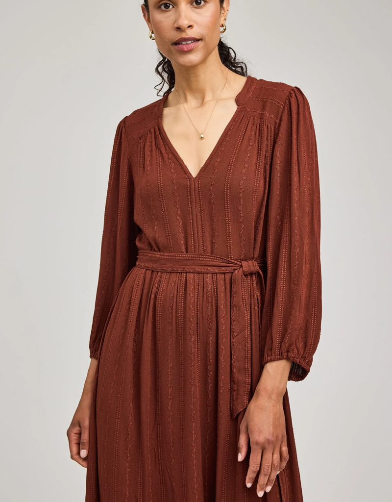Gentle Fawn Monroe Midi Dress in Maghogany