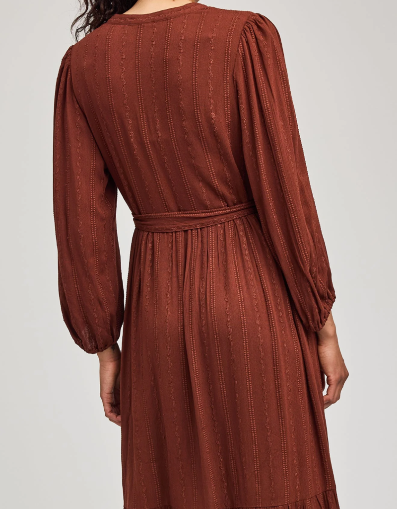Gentle Fawn Monroe Midi Dress in Maghogany