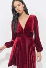 Adelyn Rae Amaree Pleated Mini Dress