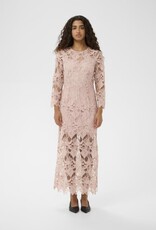 InWear Aimee Long Lace Dress in Blush Pink