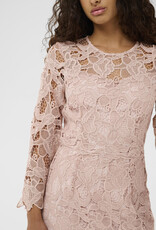 InWear Aimee Long Lace Dress in Blush Pink