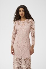 InWear Aimee Long Lace Dress in Blush Pink