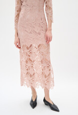 InWear Aimee Long Lace Dress in Blush Pink