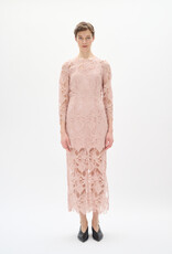 InWear Aimee Long Lace Dress in Blush Pink