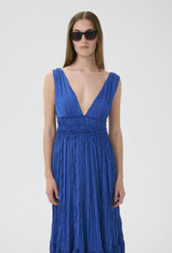 InWear Alexa Textured Maxi Dress in Sodalite Blue