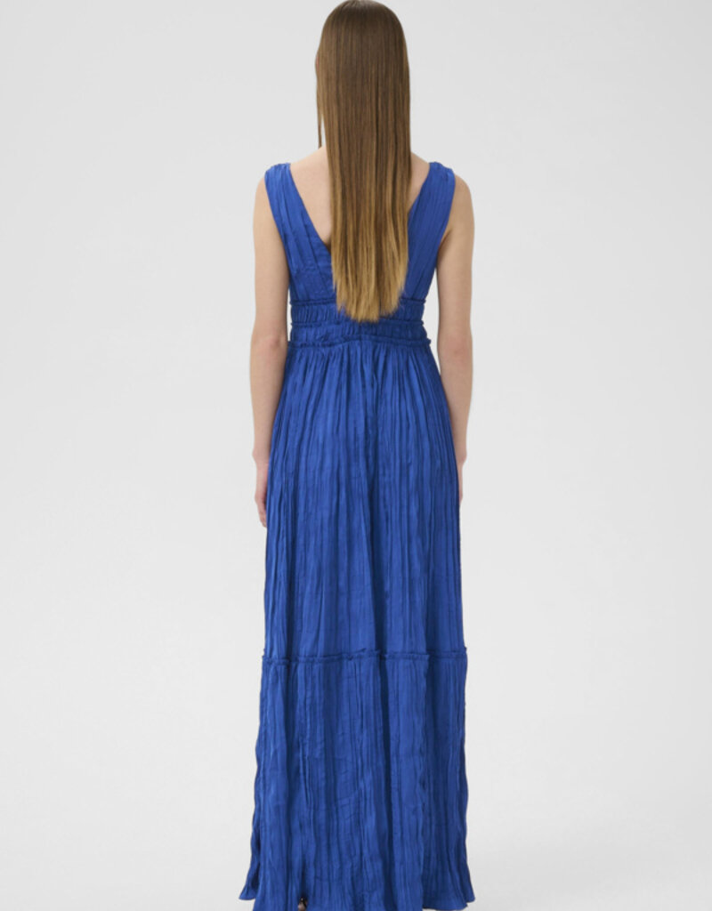InWear Alexa Textured Maxi Dress in Sodalite Blue