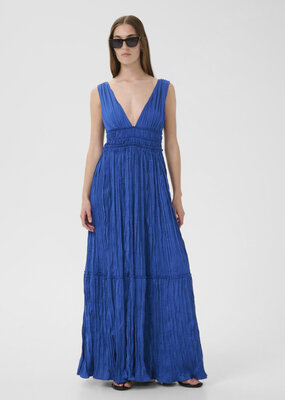 InWear Alexa Textured Maxi Dress in Sodalite Blue