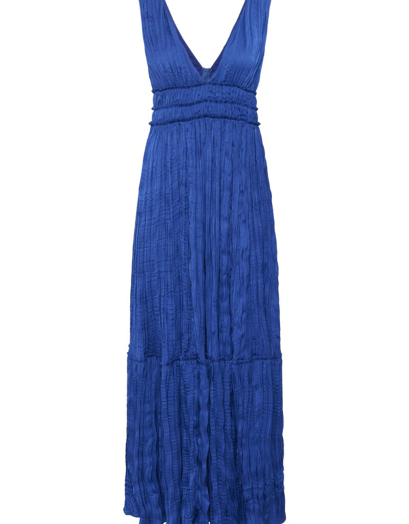 InWear Alexa Textured Maxi Dress in Sodalite Blue
