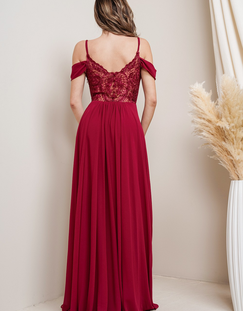 Soieblu Cara Maxi Dress in Red
