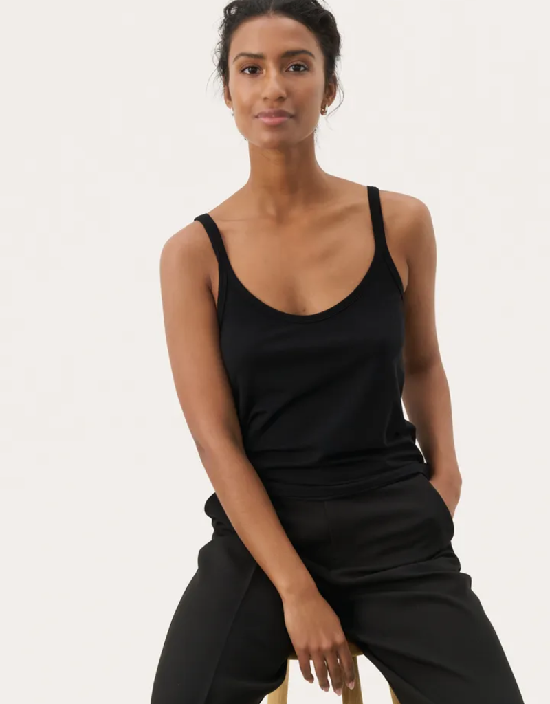 Part Two Nelie Tank Top in Black