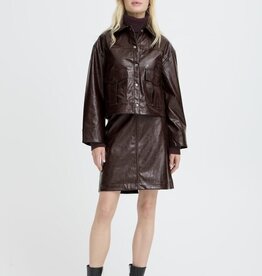 B.Young Daina Faux Leather Skirt