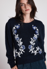 Louizon Yacopo Mohair and Wool Knit in Navy