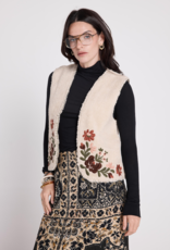 Louizon Yamina Cotton Embroidered Fleece Vest