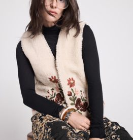 Louizon Yamina Embroidered Fleece Vest
