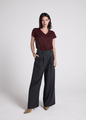 Louizon Lakadi High Waist Trouser in Dark Grey