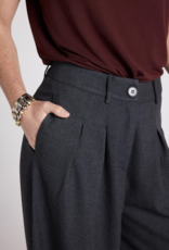 Louizon Lakadi High Waist Trouser in Grey