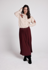 Louizon Varsow Embroidered Cardigan in Ecru