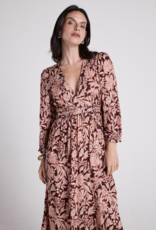 Louizon Oprah Midi Dress In Boreaux Floral