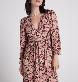 Louizon Oprah Midi Dress In Boreaux Floral